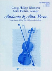 Andante and Alla Breve Orchestra sheet music cover Thumbnail